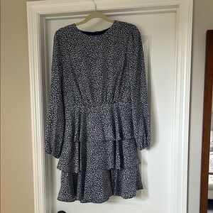 Navy Blue pattern Dress